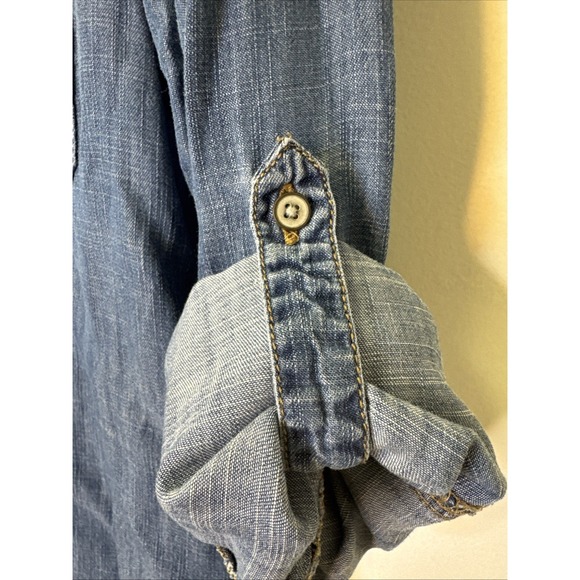 Lou & Grey Relaxed Denim Women's Long Shirt Size XS - Picture 5 of 8